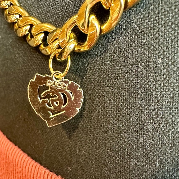 Gucci GG necklace repurposed from authentic zipper pull with dust bag - Picture 6 of 8